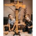 Nuotolinio valdymo kranas 103 cm Nuotolinio valdymo sunkvežimis-ekskavatorius + 4 priedai. WOOPIE