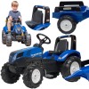 Pedalinis traktorius vaikams su priekaba – 3–7 metų vaikams FALK New Holland T8