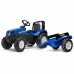 Pedalinis traktorius vaikams su priekaba – 3–7 metų vaikams FALK New Holland T8