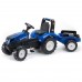 Pedalinis traktorius vaikams su priekaba – 3–7 metų vaikams FALK New Holland T8