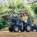 Pedalinis traktorius su priekaba mėlynas nuo 3 metų FALK New Holland