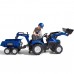 Pedalinis traktorius vaikams su priekaba – nuo 3 metų FALK New Holland mėlynas