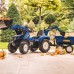 Pedalinis traktorius vaikams su priekaba – nuo 3 metų FALK New Holland mėlynas