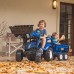 Pedalinis traktorius vaikams su priekaba – nuo 3 metų FALK New Holland mėlynas