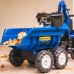 Pedalinis traktorius vaikams su priekaba – nuo 3 metų FALK New Holland mėlynas