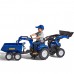 Pedalinis traktorius vaikams su priekaba – nuo 3 metų FALK New Holland mėlynas