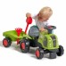 Traktorius Ride-on Green su priekaba + smėlio komplektu FALK Claas 470 Arion