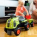 Traktorius Ride-on Green su priekaba + smėlio komplektu FALK Claas 470 Arion