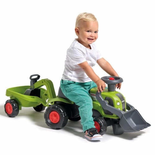 Traktorius su ekskavatoriumi, kaušu ir priekaba FALK Baby Claas