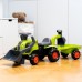 Traktorius su ekskavatoriumi, kaušu ir priekaba FALK Baby Claas