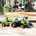 Traktorius su ekskavatoriumi, kaušu ir priekaba FALK Baby Claas