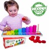 Galvosūkių mokymasis WOOPIE GREEN Skaičiavimas ir spalvos Montessori 56 vnt.