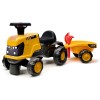 Paspiriamas traktorius vaikams su priekaba, kastuvu ir grėbliu – 1–3 metų vaikams FALK JCB Fastrac