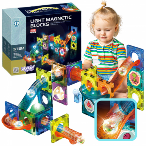 Magnetiniai kamuoliukai-šviestuvai 49 vnt. WOOPIE