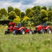 Pedalinis traktorius vaikams su priekaba raudonas nuo 3 metų FALK Massey Ferguson