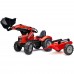 Pedalinis traktorius vaikams su priekaba raudonas nuo 3 metų FALK Massey Ferguson