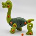 Dinozaurų varžtų konstruktoriaus rinkinys + grąžtas, 31 vnt. WOOPIE Dinozaurų varžtų konstruktoriaus rinkinys + grąžtas, 31 vnt. WOOPIE