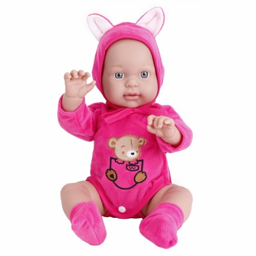 Kūdikio lėlė meškiuko kostiume 46 cm WOOPIE
