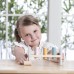 Medinis suoliukas su plaktuku - Montessori VIGA PolarB