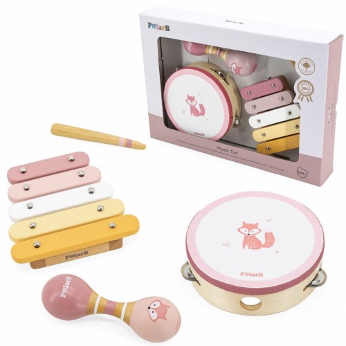 Muzikos instrumentų rinkinys, rožinis VIGA PolarB