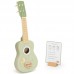 Medinė ukulele gitara vaikams, žalia, su natomis Viga