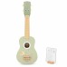 Medinė ukulele gitara vaikams, žalia, su natomis Viga
