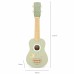 Medinė ukulele gitara vaikams, žalia, su natomis Viga