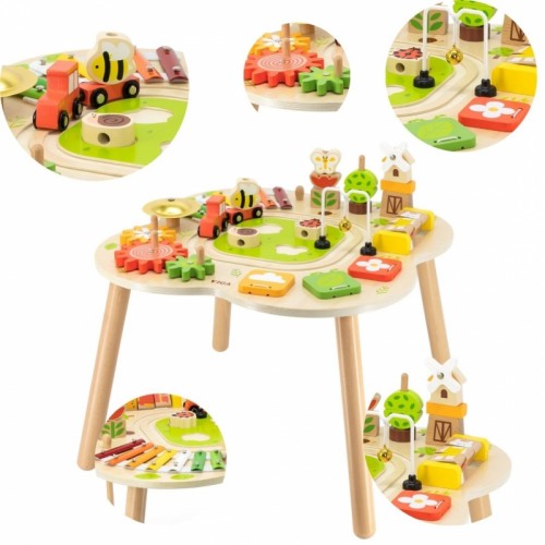 Edukacinė kėdė, piramidės formos cimbolai, Montessori sensorinė VIGA PolarB