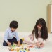 Medinis spalvų derinimo žaidimas „Pevo uodega Montessori“ + kortelės VIGA