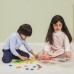 Medinis spalvų derinimo žaidimas „Pevo uodega Montessori“ + kortelės VIGA