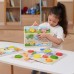Medinė dėlionė Montessori 2 viename augalinės figūrėlės VIGA