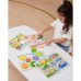 Medinė dėlionė Montessori 2 viename augalinės figūrėlės VIGA