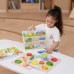 Medinė dėlionė Montessori 2-in-1 dėlionės vaisių figūrėlės VIGA