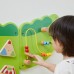 Medinė sensorinė-manipuliacinė Montessori edukacinė lenta vaikams – FSC sertifikuota VIGA „Krokodilas