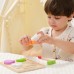 Medinė Montessori mokomoji dėlionė Daržovės pjaustymui VIGA