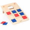 2 viename įgūdžių žaidimas „Tic-Tac-Toe“ + „Cronhole“ – mesk į taikinį Viga