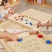 Žaidimų stalas vaikams medinis 4-in-1 ledo ritulys, kerlingas, boulingas ir Ludo