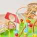Medinis Montessori edukacinis sensorinis veiklos stalas su labirintais XXL VIGA