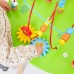 Medinis Montessori edukacinis sensorinis veiklos stalas su labirintais XXL VIGA
