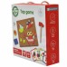 Medinis dėlionės plaktukas su vinimis, 20 raštų, 82 detalės, sertifikuotas FSC WOOPIE GREEN