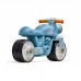 Važiuojamasis vežimėlis su tyliais ratukais, retro varikliu, mėlynas, 1+ „Falk“