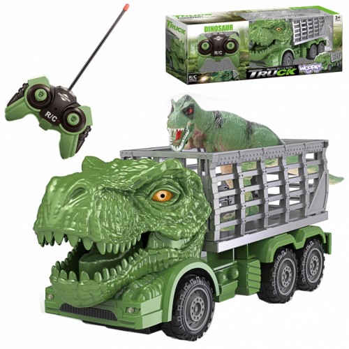 Nuotolinio Valdymo Automobilis Dinozauras Žalias + Figūrėlė WOOPIE Nuotolinio Valdymo Automobilis Dinozauras Žalias + Figūrėlė WOOPIE