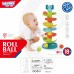 Kamuoliukų takelio spiralės rinkinys + 3 kamuoliukai WOOPIE BABY