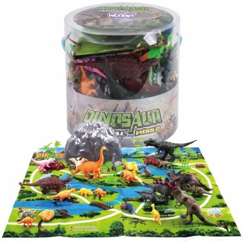 Dinozaurų figūrėlių rinkinys, 34 vnt. WOOPIE
