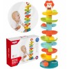 Kamuoliukų takelio spiralės rinkinys + 6 kamuoliukai WOOPIE BABY