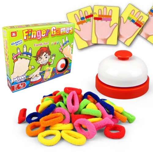 Įgūdžių žaidimas FINGER GAMES Spalvingi trintukai 4+ WOOPIE