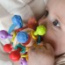 Minkštas barškutis 2in1 kramtukas-sensorinis žaislas kūdikiams.WOOPIE BABY 