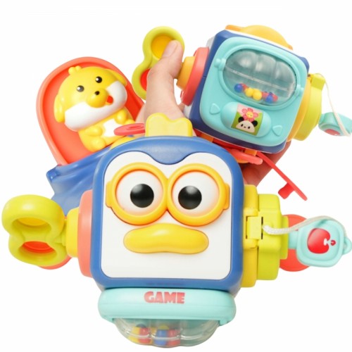 Sensorinis kamuoliukas 6 viename WOOPIE Penguin Montessori
