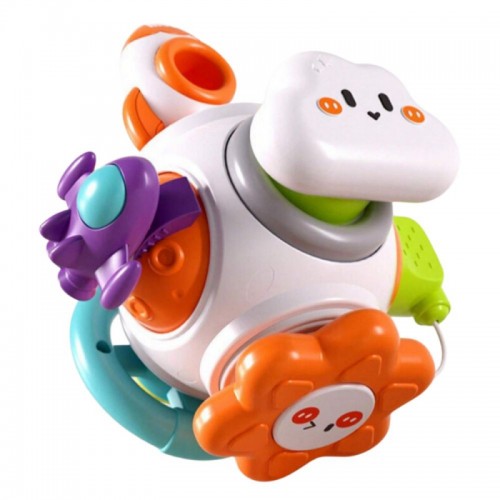 Kosminis kamuoliukas-raketa 6in1 Montessori 18m+ WOOPIE BABY