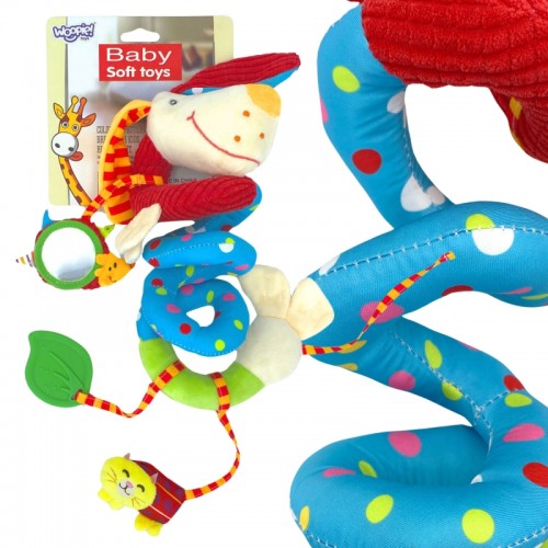 Minkštas spiralinis pakabukas vežimėliui, lovelei, šuns edukaciniam žaidimui WOOPIE BABY Minkštas spiralinis pakabukas vežimėliui, lovelei, šuns edukaciniam žaidimui WOOPIE BABY